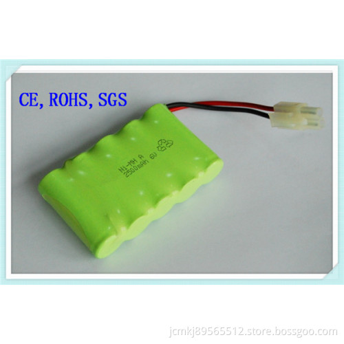 Ni-MH Battery a -6.0V-2500mAh, Electric Toys, Tools, Cordless Phone Battery, Alarm System, Rechargeable Battery